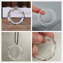 5cm Handing Ring Chandelier Glass Crystals Lamp Parts Drops Pendant 1pcs
