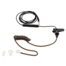 Anti-Radiation Mono Earphones 3.5mm Stereo Acoustic Tube Earpiece
