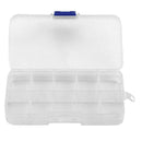10 Slots Portabel Plastic Fishing Lure Hook Tackle Box Tool Storage Case hv2n