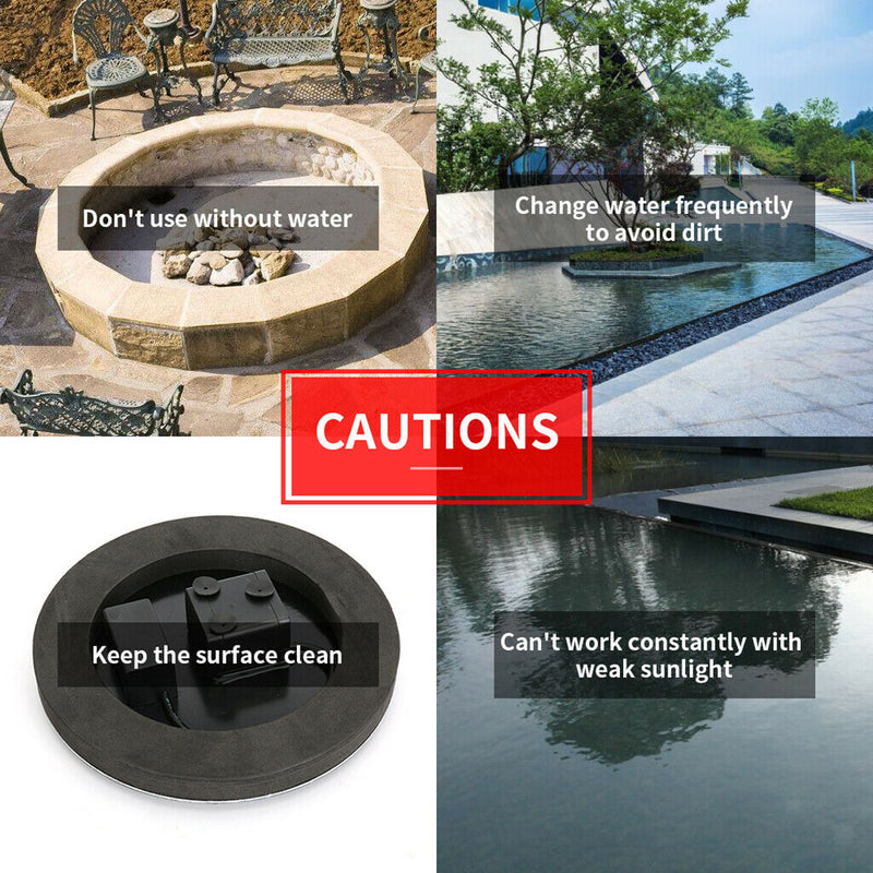 Mini Solar Bird Bath Fountain Pump Free Standing Floating Water Fountain Pump