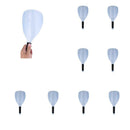 8pcs Cutting Styling Hairspray Shield Hairdressing Protector Shield Blue