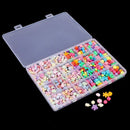 720 Pieces Kids DIY Bracelet Necklace Beads Jewelry Making Colorful Craft A