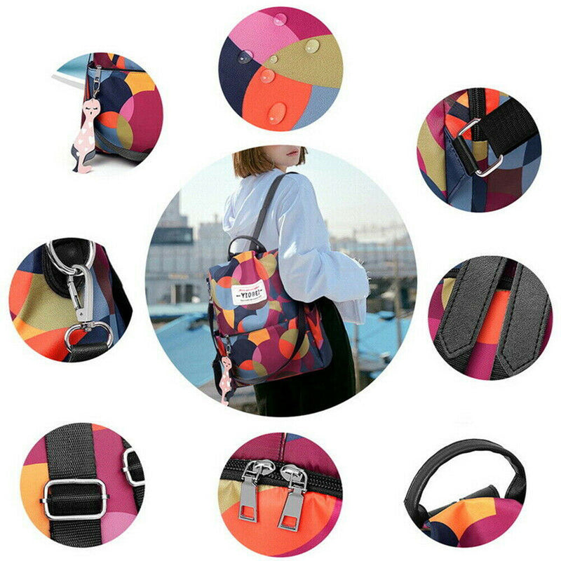 Women Backpack Purse Zipper Anti-Theft Rucksack School Shoulder Storage Bags