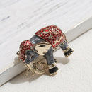 Lovely Garment Accessories Rhinestone Brooch Pin Enamel Brooch Fashion Jewe Q4P6