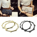 4Pcs Metal Round Bag Handle Holder for Women Clutch Shoulder Bag DIY Handicraft