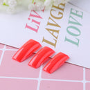 500pcs French Tips False Nail Half Cover Nail Art Tool (Watermelon Red) A