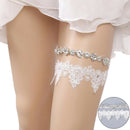 Women Rhinestone Lace Leg Wedding Garter Thigh Ring Belt Bridal Accessories P Kw