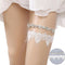 Women Rhinestone Lace Leg Wedding Garter Thigh Ring Belt Bridal Accessories P Kw
