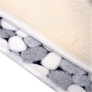 2 Pcs Soft Cotton Bath Pedestal Mat Toilet Non Slip Washable Floor Rug Set FT