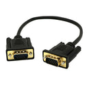 VGA HD15 Male To Male Cable Monitor M/F Extension Adapter Cord