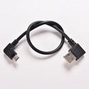 Micro USB 5 Pin Male to 2.0 A Male Cable Converter 90 Degree Adapter Right LI