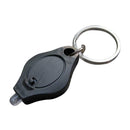 Mini Keychain Light LED Flashlight Emergency EDC Key Ring Torch (Black)