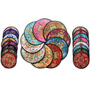 Chinese Classic Silk Embroidered Round Cup Mat Pad Coasters R Beverage E1R3 U7Q2