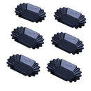 Food-grade Plate Oval Coffee Bean Tray for Coffee Beans Display Blackt x 6