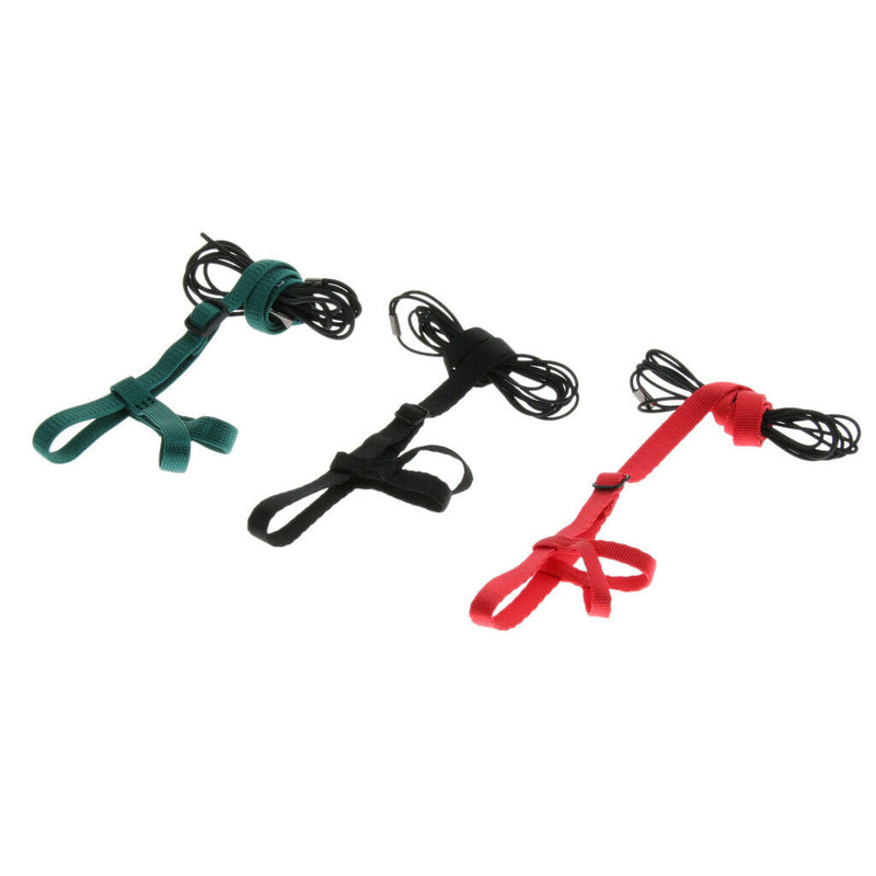 3 Pieces Adjustable Cotton Reptile Lizard Turtle Harness Leash - Light Soft