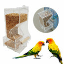 Automatic Bird Feeder Pet Bird Cage Feeder Food Container Feeding Parrot Au W7K5