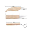 3Pcs Wood Carving Cutter Set Woodworking Tools Spoon F1I0 Carpenter Whittli Q2H0