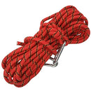 Strengthening polyester climbing rope abseiling safety rope 10m red