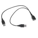 20CM USB 2.0 A Splitter Y 1 Female to 2 Male Data Charge Cable Extension Cord  Z