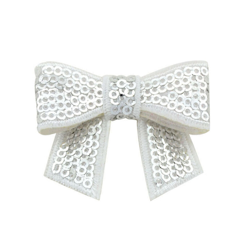 10pcs New Embroidered Sequin Bows Glitter Tie Hairpin Accessories HeadbandsJ,a