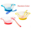 Children's tableware set baby temperature suction cup bowl temperature spoo M8N6