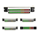 Dual 12 Level Indicator Module Light Speed Adjustable VU Audio Music Meter