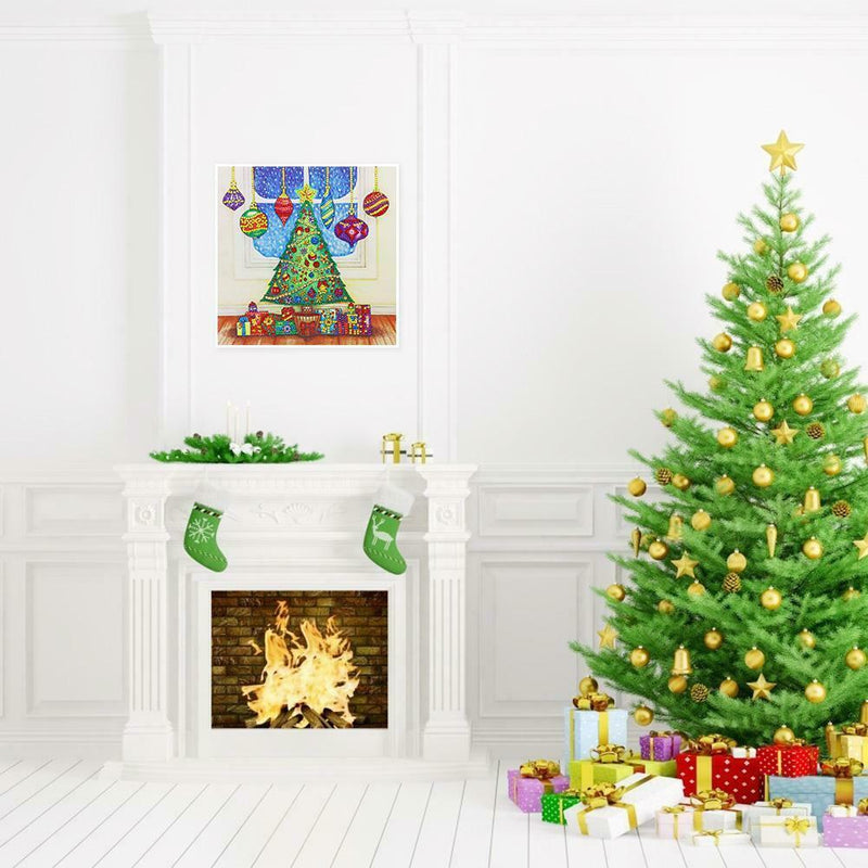 5D DIY Special Shaped Diamond Painting Christmas Tree Embroidery Craft Kits