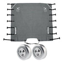 1 Set Caravan Towing Cover with LED Lights Waterproof RV Towing Defender