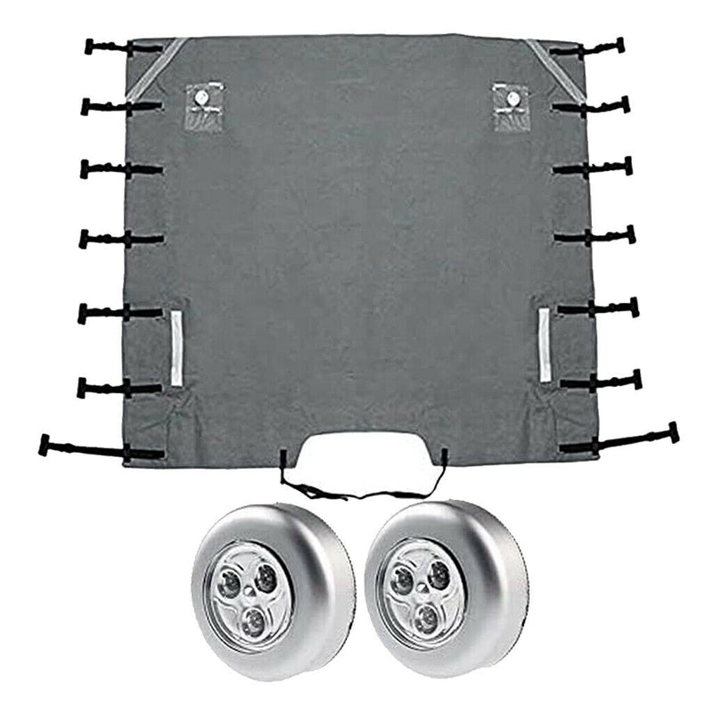1 Set Caravan Towing Cover with LED Lights Waterproof RV Towing Defender