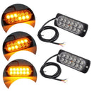 Amber 12LED Car Truck Emergency Beacon Warning Hazard Flash Strobe Light new.J,a