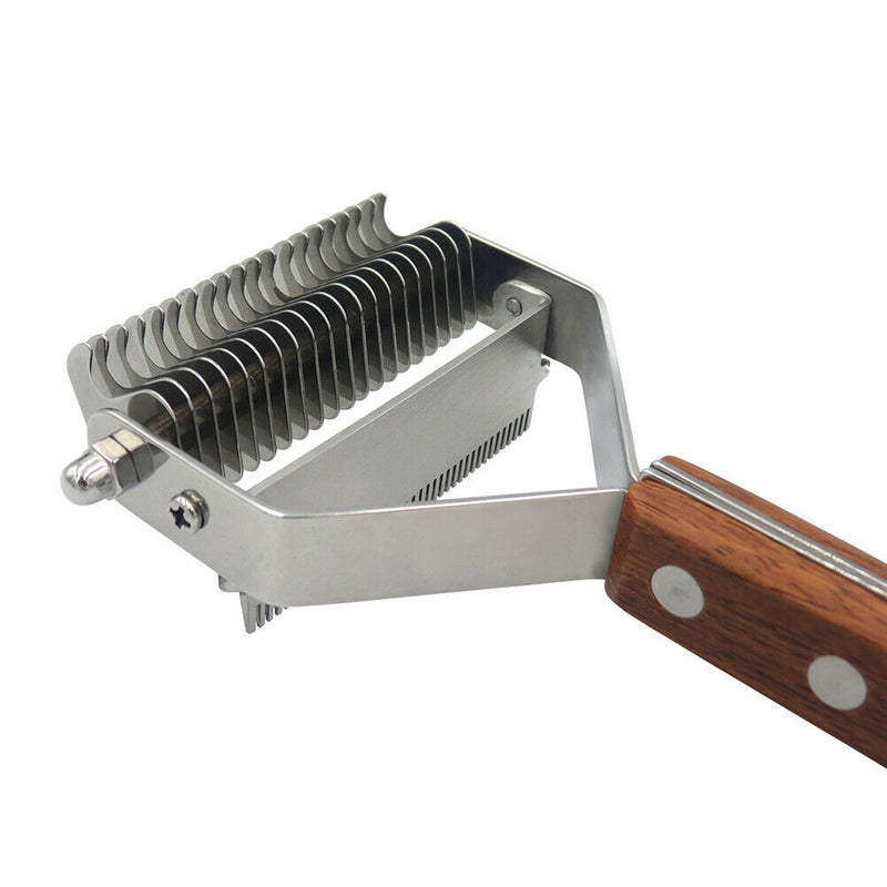 For Long Hair Remover Dogs Cats Undercoat Grooming Rake Stainless Steel Pet Comb