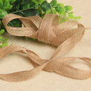 10M Natural Burlap Jute Hessian Flax Ribbon Roll Wedding Decor Craft Making %o