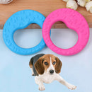 Pet cat dog puppy rubber dental teeth chew circle play training fetch fun toysQ9