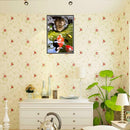 5D DIY Diamond Painting Cat Looking Fish Cross Stitch Embroidery Kits Decor