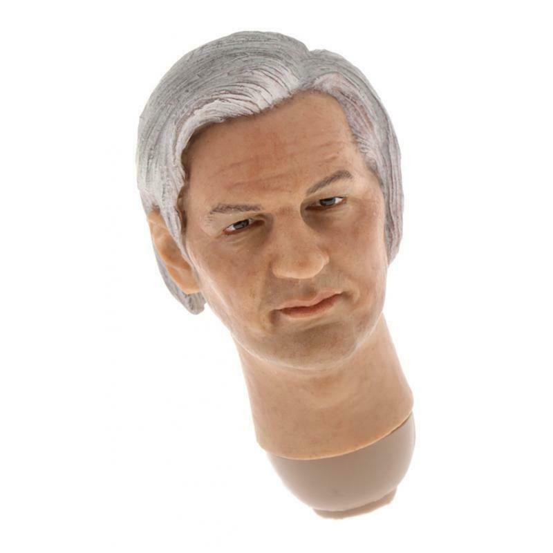 1/6 Scale Realistic Assange Head Sculpt for HT,   , PHICEN, PH, TBLeague Male