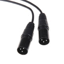 3pin xlr female jack to dual 2 male plug Y splitter cable adaptor 0. cord JC! Gw
