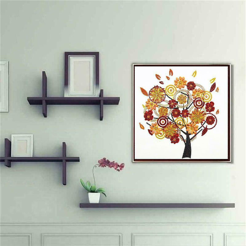 5D DIY Special Shaped Diamond Painting Tree Cross Stitch Mosaic Craft Kits