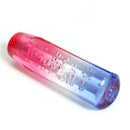 Car Gear Shift Knob Crystal Bubble Manual Gear Stick Lever Head Blue+Red