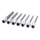 7-Piece 3/8 inch Extra Long Torx Star Bit Socket Set 110Mm Star Drill Socke