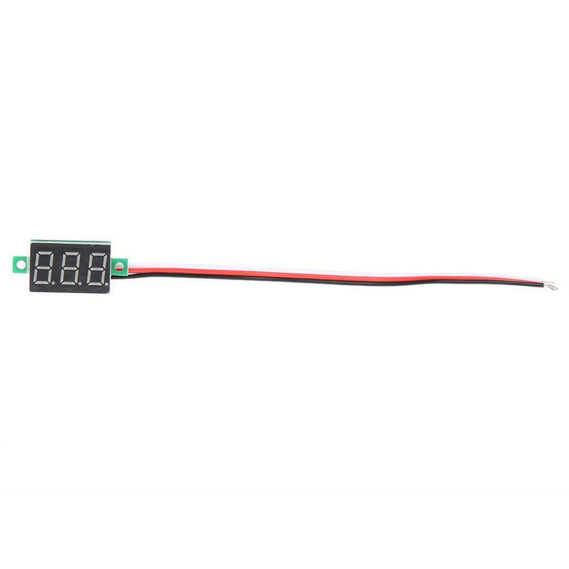2pcs DC 0-100V LED 3-Digital Display Voltage Voltmeter Panel Meter (Blue)