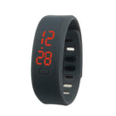 Men Womens Silicone Red LED Sport Bracelet Touch Digital Wrist Watch Xmas Gifts