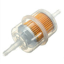 2pcs Universal Inline Gas Petrol Fuel Filter 6/8mm Pipe For Car Motorcycle dfs