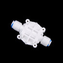 4 Way 1/4'' Port Auto Shut Off Valve For RO Reverse Osmosis Water Filter LJ