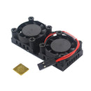 Cooling Fan Heatsink Dual Fan Cooling Kit for  3B/2B/B+, 7000rpm