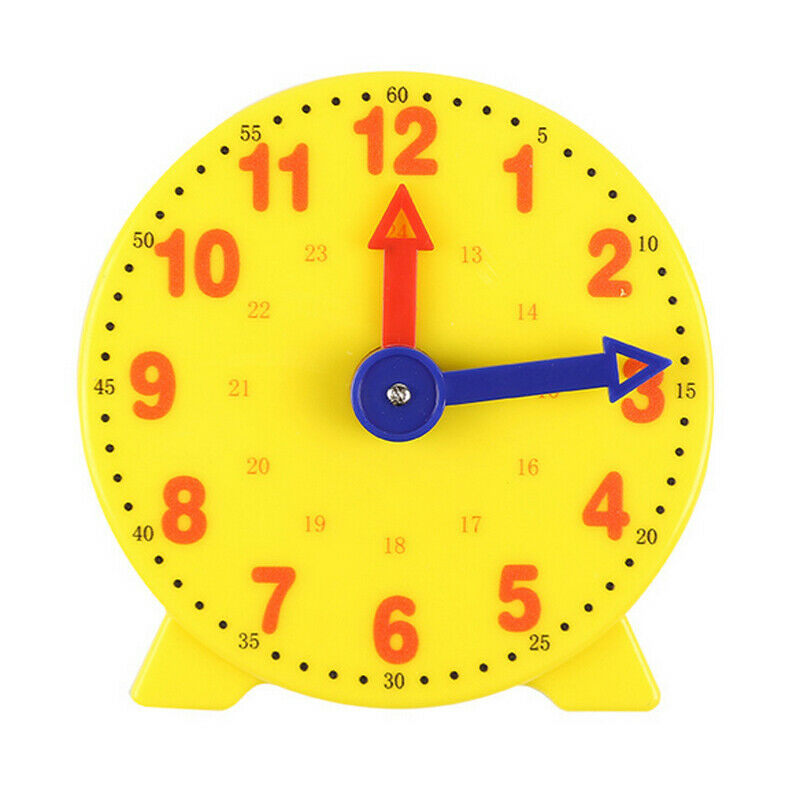 Children Educational Toys Gift Clock Learn Time Math School Teacher Teaching Aid