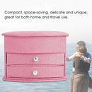 Jewellery Box Organizer Display, 3 Layers Portable Jewelry Earrings Rings B