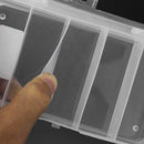 Plastic 5 Compartments Fishing Tackle Box Fish Lure Hook Bait Storage Case
