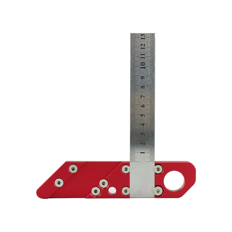 26cm Scribe Tool Home Center Line Round Heart Woodworking Ruler 45 Degree Angle