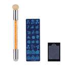 Fashion Nail Printing Art Template Pen Set Tool Anti-Overflow Glue