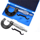0-25mm 0.01mm Gauge Outside Metric Micrometer Tool With Metal Caliper Tool M&O